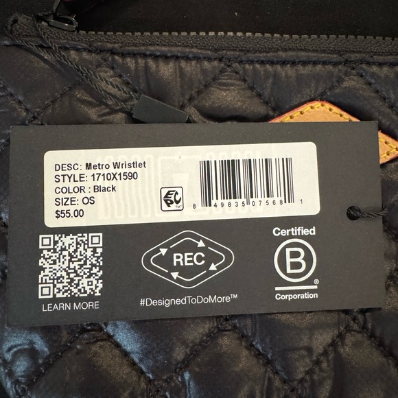 MZ Wallace Metro Wristlet in black - Picture 2 of 4